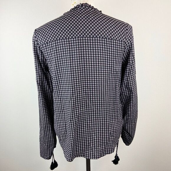 Paige Torin Plaid Button Front Blouse NWT - Picture 5 of 6